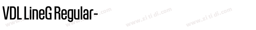 VDL LineG Regular字体转换